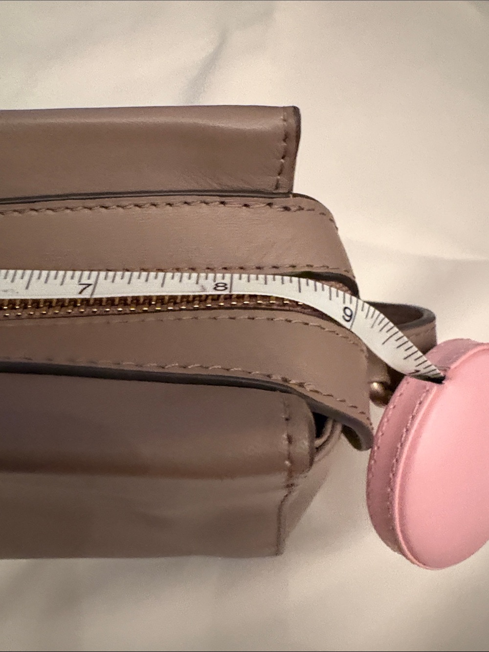 RADLEY LONDON Taupe Leather Crossbody Bag Purse BRS - Picture 8 of 9